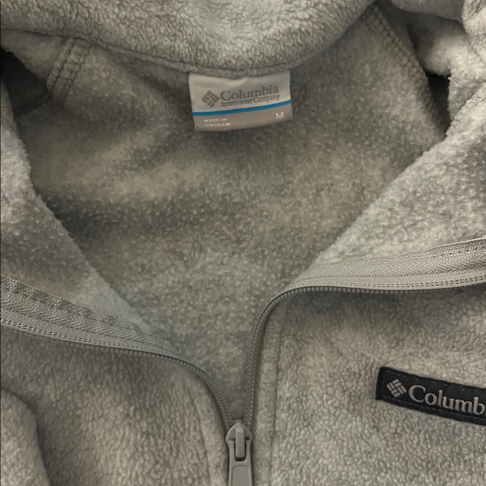 Columbia Light Gray Fleece Jacket - Picture 4 of 5